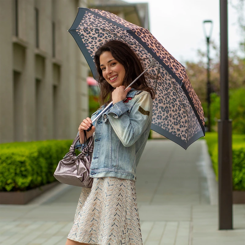 Парасолька жіноча Fulton L354-041208 Minilite-2 Painted Leopard (Намальований леопард)