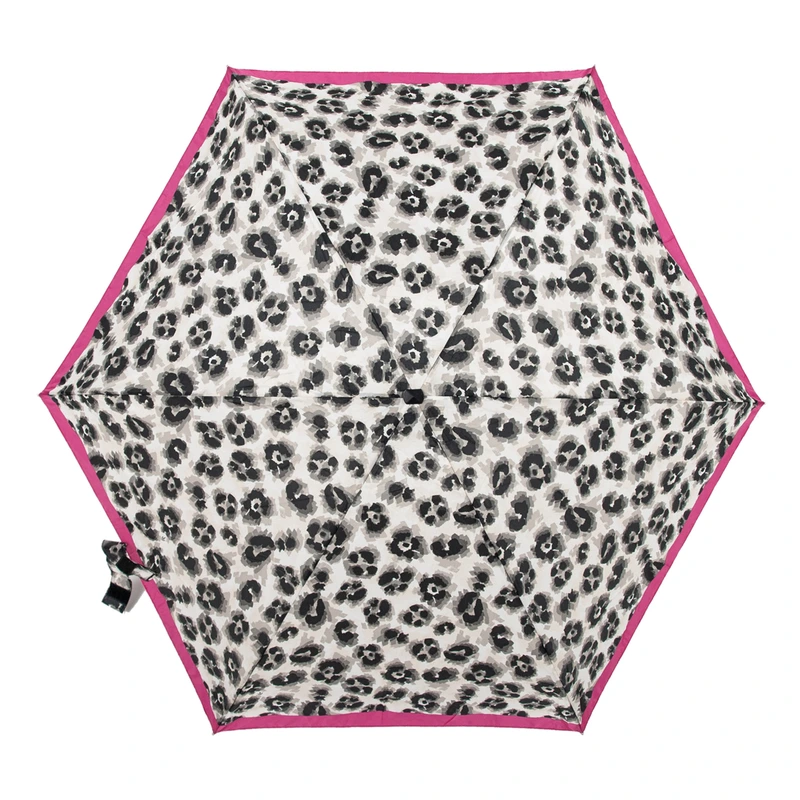 Міні парасолька жіноча Fulton L501-039359 Tiny-2 Leopard Border (Леопардова смуга)