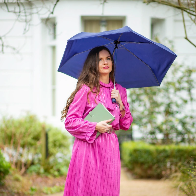 Парасолька універсальна Fulton L710-037386 Open & Close Superslim-1 Navy (Синій)