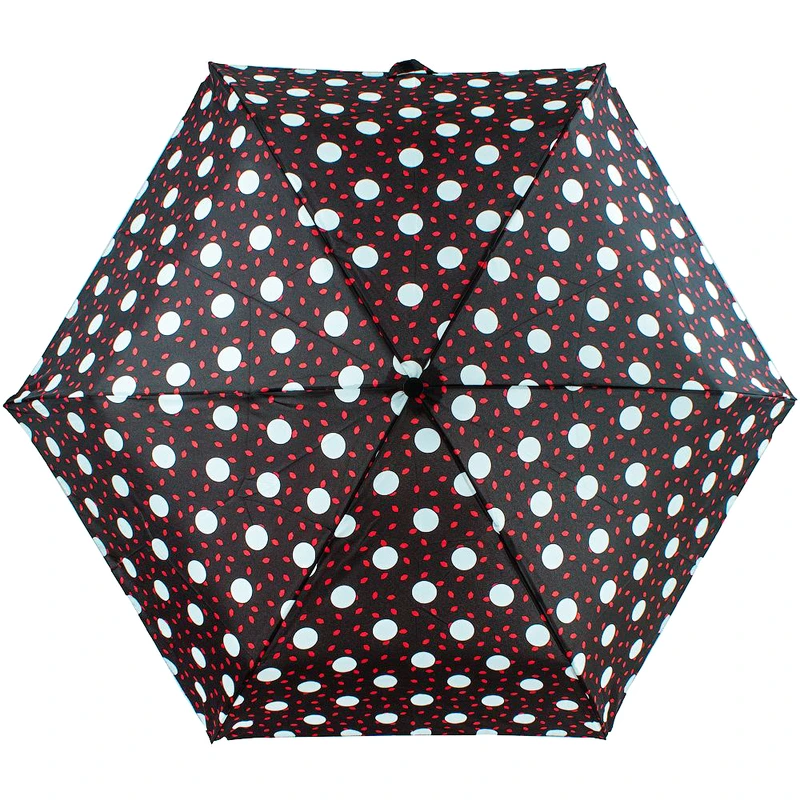Парасолька жіноча Fulton L869-036822 Lulu Guinness Minilite-2 Polka Lips