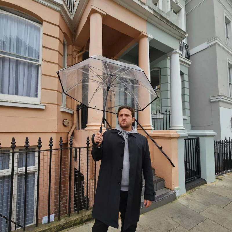 Парасолька жіноча Fulton L911 Invertor Clear (Прозора)