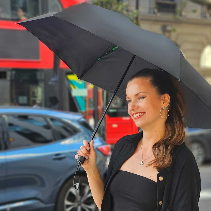 Парасолька чоловіча Fulton Open&Close Storm-1 G843 Black (Чорний)