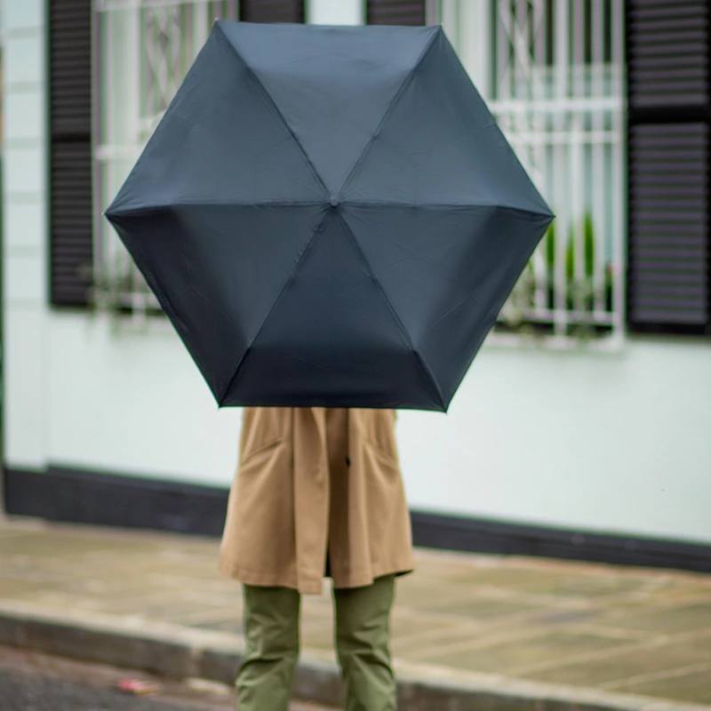 Парасолька Fulton Open&Close Superslim-1 L710 Black (Чорний)