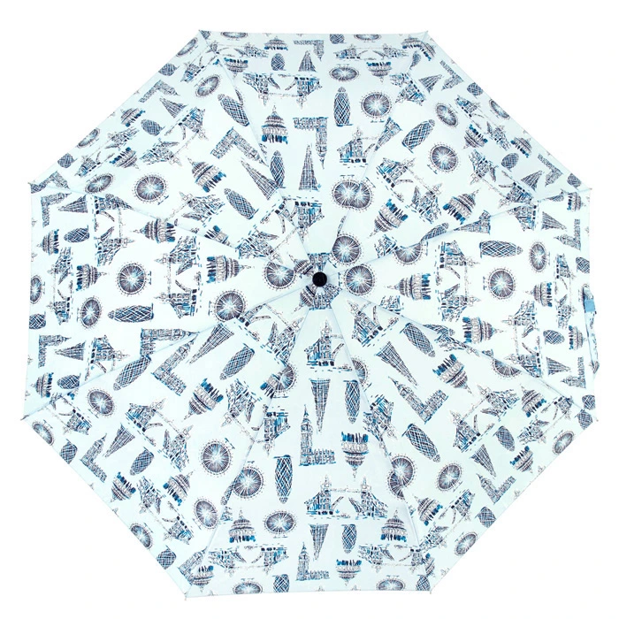 Парасолька жіноча Fulton Stowaway-24 G701 London Landmarks (Достопримечательности Лондона)
