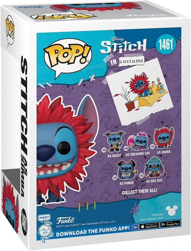 Стіч у костюмі Сімби - Funko POP Disney #1461: Stitch in Costume - Stitch as Simba