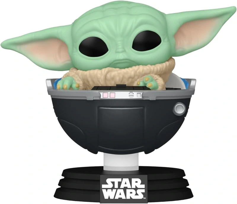 Малюк Ґрогу у візочку - Funko POP Star Wars The Mandalorian Grogu in Hover-Pram #664