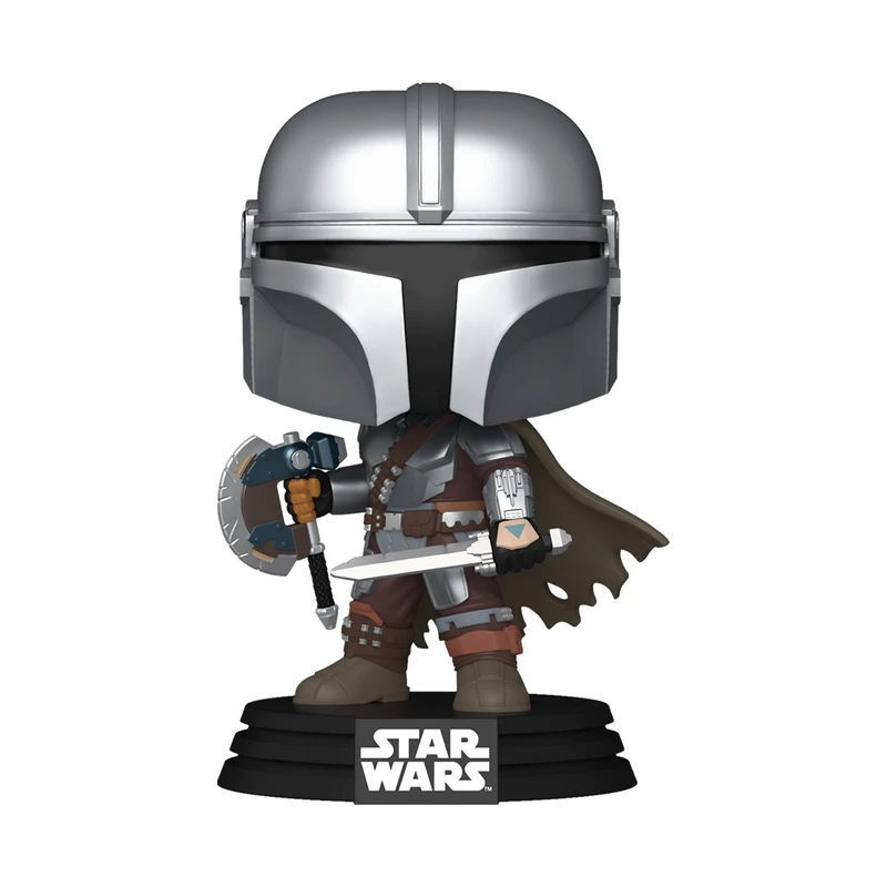 Ігрова фігурка FUNKO POP! серії "Мандалорець і Ґроґу" - МАНДАЛОРЕЦЬ ЗІ ЗБРОЄЮ