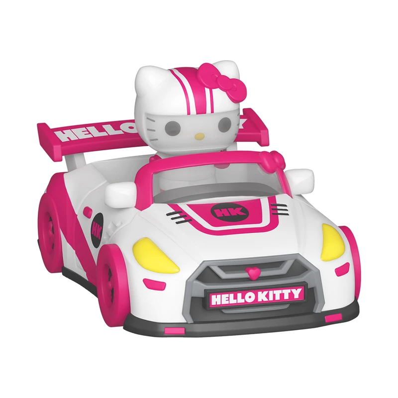 Набір фігурок BITTY POP! Rides серії "Sanrio" - ХЕЛОУ КІТТІ ТА ПЕРЕГОНОВИЙ АВТОМОБІЛЬ