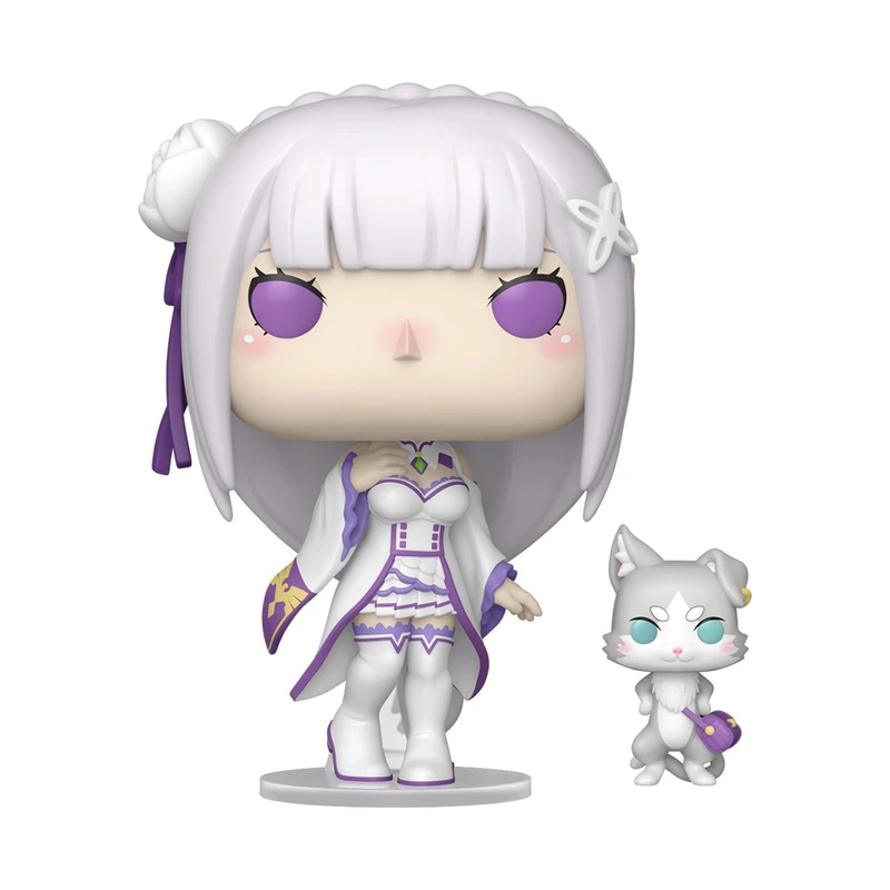 Набір ігрових фігурок FUNKO POP! серії "Re:ZERO" - ЕМІЛІЯ З ПАКОМ