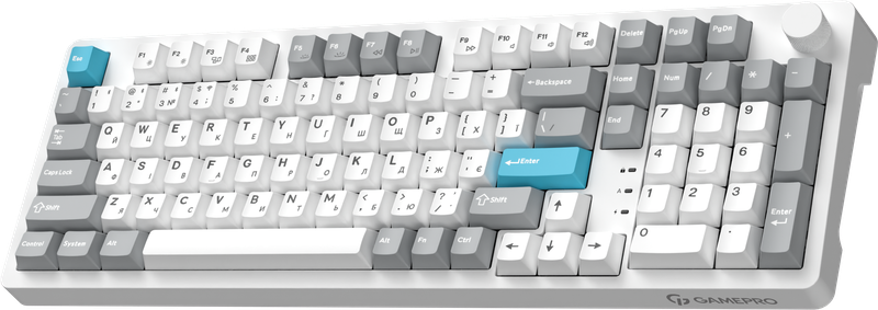 Бездротова механічна клавіатура GamePro Asgard Drakkar (MK305WH)