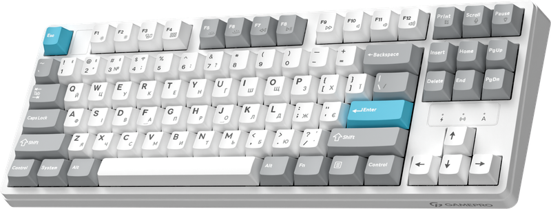 Бездротова механічна клавіатура GamePro Asgard Ragnar (MK285WH)