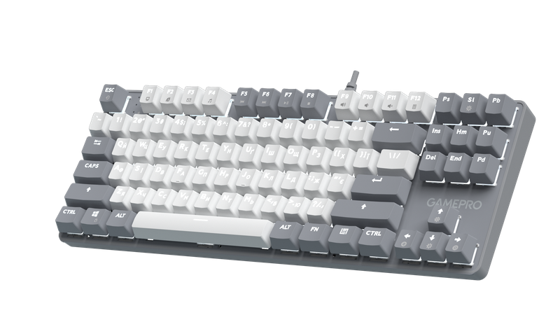 Дротова механічна клавіатура GamePro Genesis Metallic (MK110G) 87% Red switches