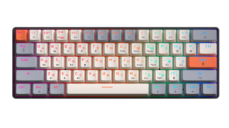 Дротова механічна клавіатура GamePro MK130 V2 Infinity QLAB Sakura Black (MK130-V2-B-QS)