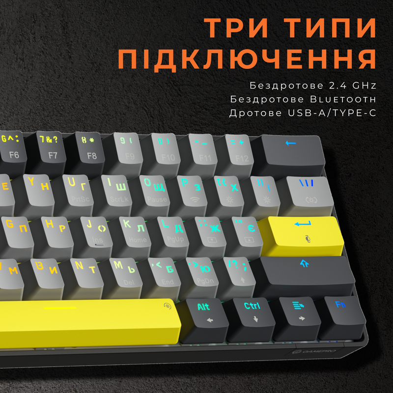 Клавіатура механічна бездротова GamePro Asgard Fenrir (MK130G Pro)