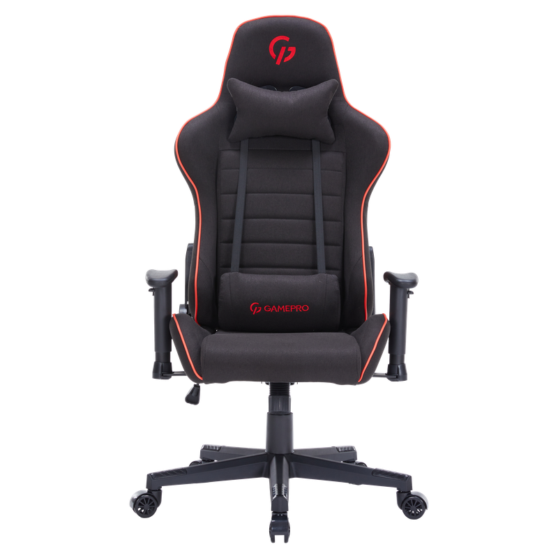 Крісло ігрове GamePro GC575FB Fabric Black&amp;Red