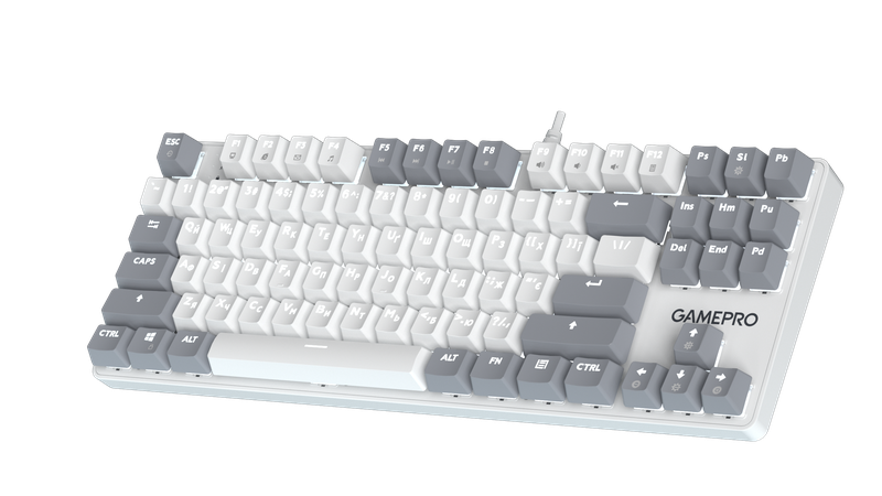 Дротова механічна клавіатура GamePro Genesis Metallic (MK110W) 87% Red switches