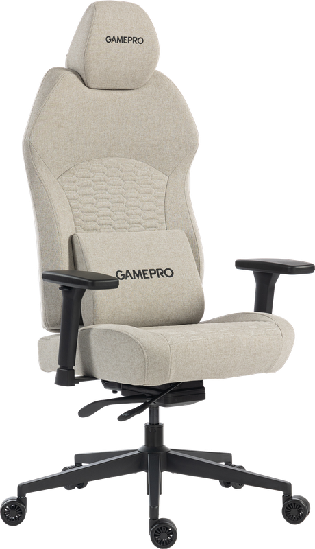 Крісло ігрове GamePro GC760LG Fabric Light Gray