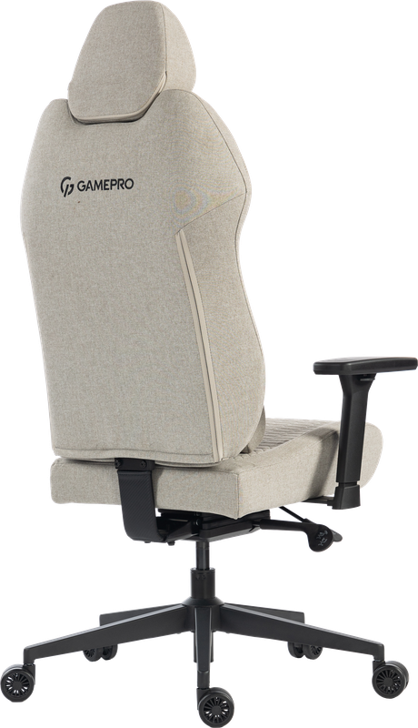 Крісло ігрове GamePro GC760LG Fabric Light Gray — фото 4
