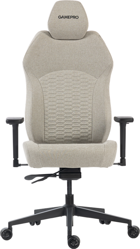 Крісло ігрове GamePro GC760LG Fabric Light Gray — фото 9