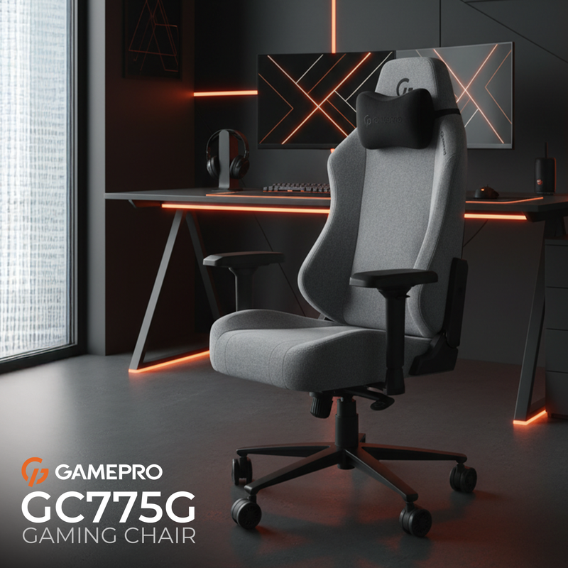 Крісло ігрове GamePro GC775G Fabric Gray — фото 10