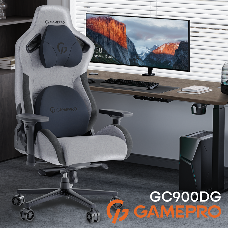Крісло ігрове GamePro GC900DG Fabric Dark Grey — фото 11