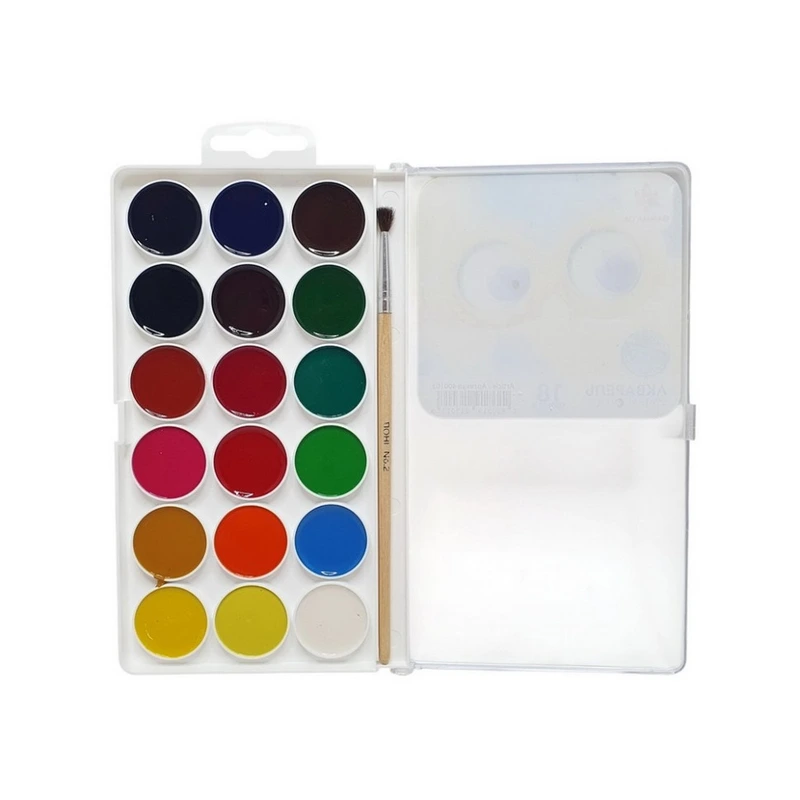 Дитяча медова акварель 400103, 18 кольорів