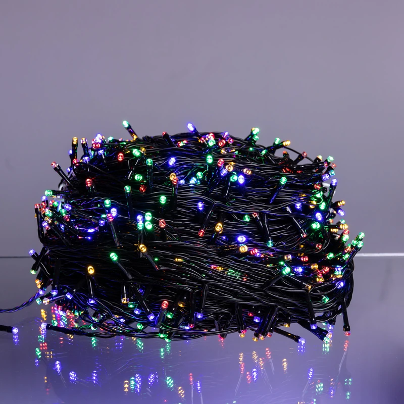 Гірлянда Різдвяна фея вулична 100 (м) 1000 LED чорний провід Мультиколор CF1000L100MBML