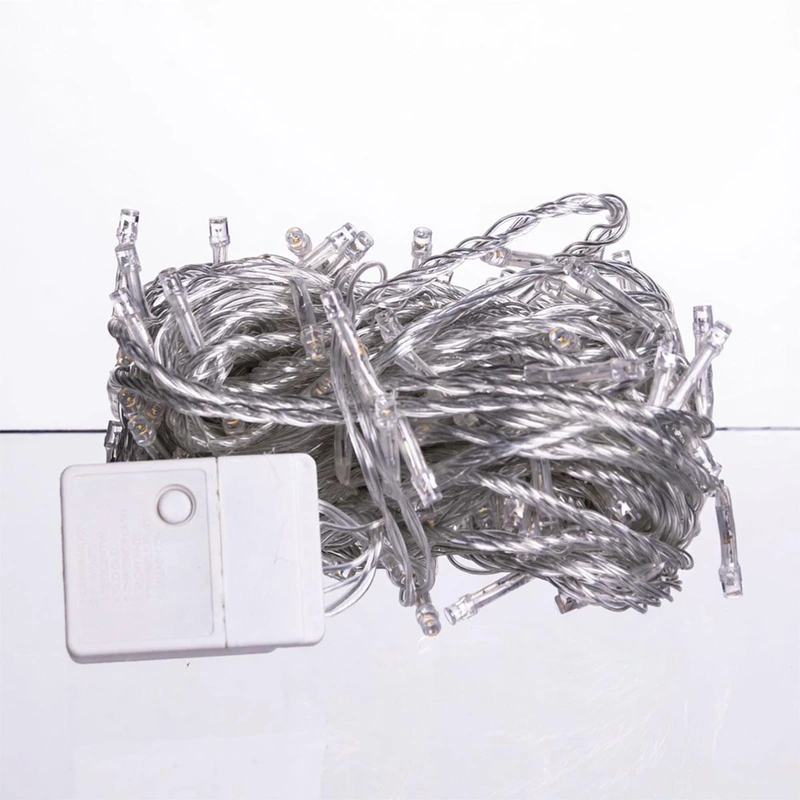 Новорічна гірлянда кімнатна нитка 14 м 160 LED кімнатна гірлянда білий провід Жовте світло W160LED16MWY