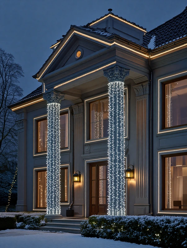 Гірлянда Різдвяна фея вулична 50 м 500 LED білий провід Білий CF500L50MWW