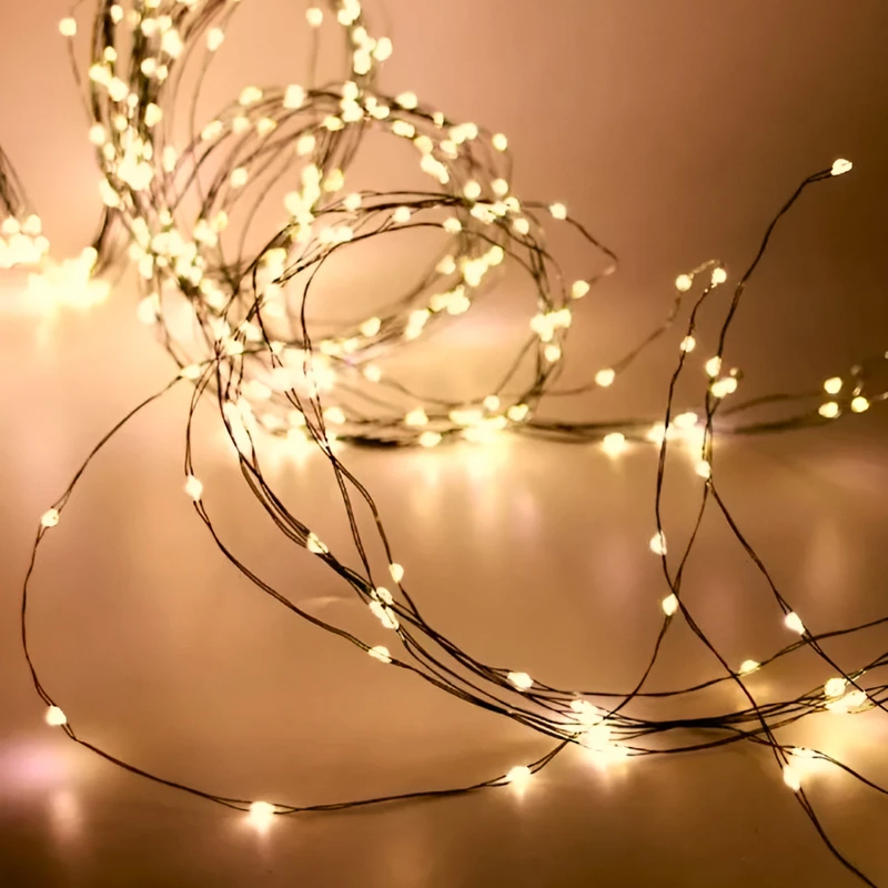 Гірлянда світлодіодна кінський хвіст GarlandoPro 200LED Роса 2м 10 ліній Жовтий 1733012Y