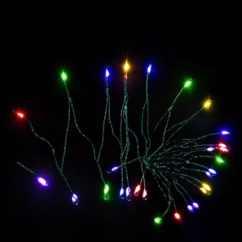 Гірлянда Кінський хвіст Мішура 1800 LED 20 ниток 3 м зелена, мультиколор GarlandoPro D1800L3MGML — фото 10