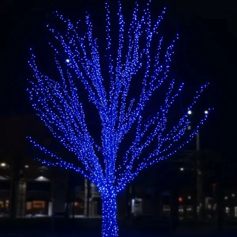 Гірлянда Нитка вулична 30 (м) 300 LED чорний провід Синій CF300L30MBBL