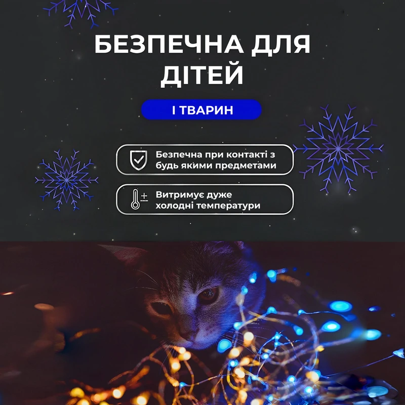 Гірлянда роса на пульті 100 метрів на 1000 led світлодіодів крапля на білому дроті синя 1000L100MWBL — фото 3