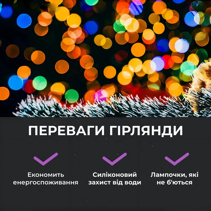 Гірлянда роса на пульті 200 метрів на 2000 led світлодіодів крапля на білому дроті мультиколор 2000L200MWML — фото 5
