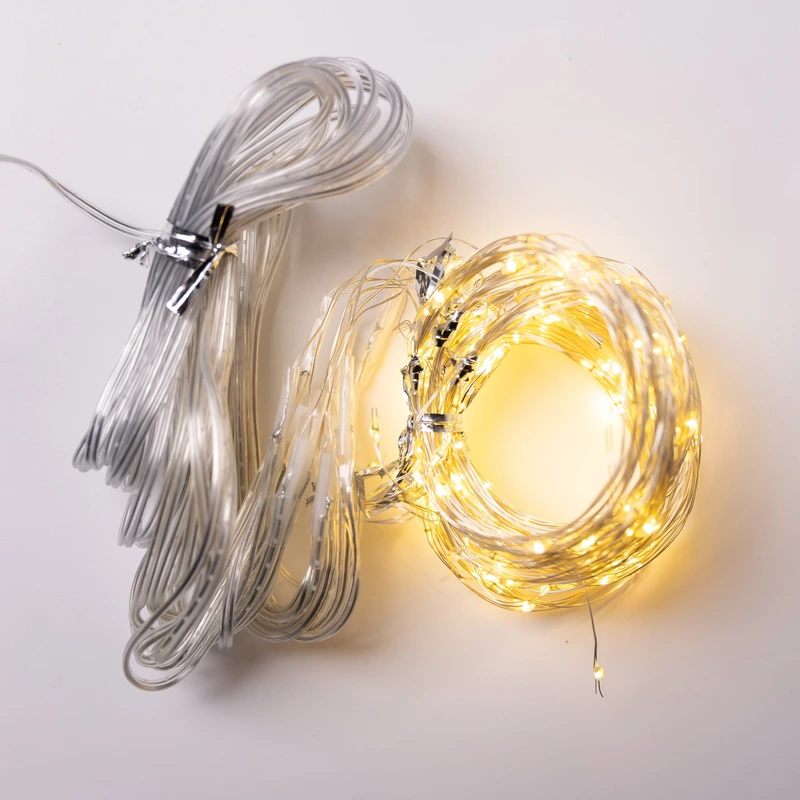 Гірлянда-штора Роса 300 LED 10 ниток 3*3 м USB GarlandoPro USB173308Y — фото 9
