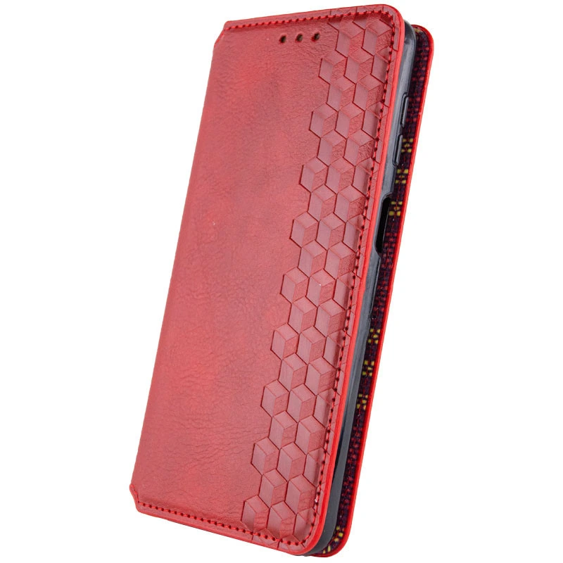 Шкіряний чохол-книжка GETMAN Cubic (PU) для Motorola Edge 40 Червоний