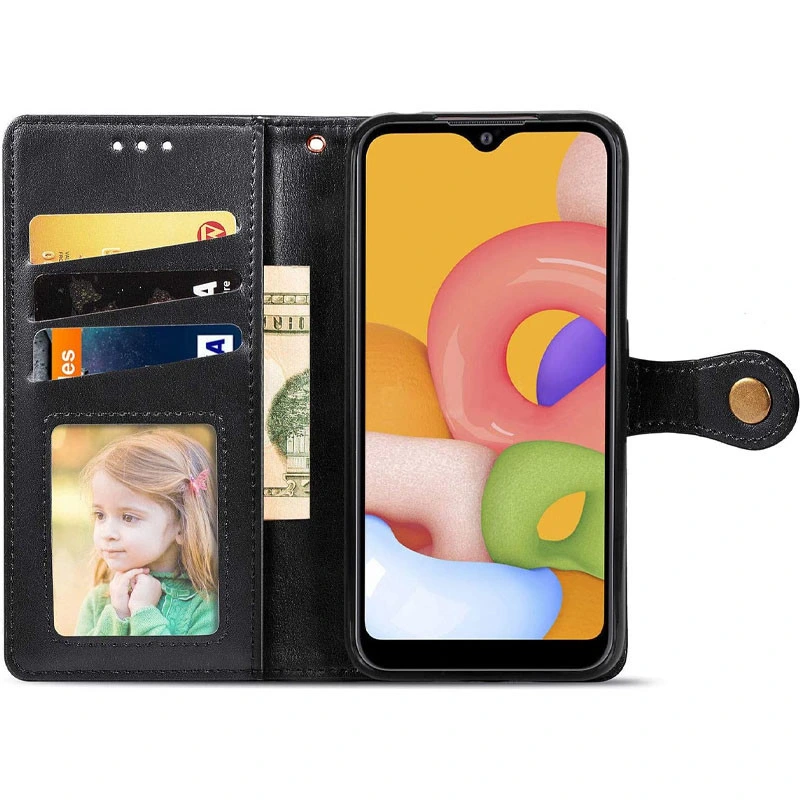 Шкіряний чохол-книжка GETMAN Gallant (PU) для ZTE Blade V40s Чорний
