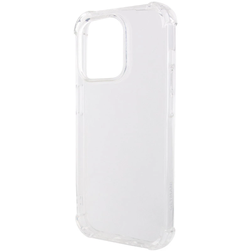 TPU чохол GETMAN Ease logo посилені кути для Apple iPhone 16 Pro Max (6.9") Безбарвний (прозорий)