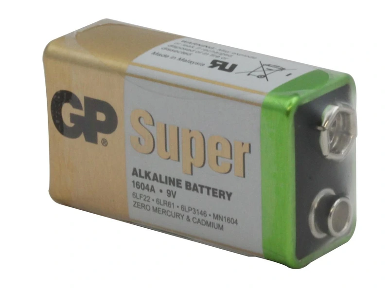 Батарейка крона GP 9V/6LF22 SUPER ALKALINE тех.пак. (1шт)
