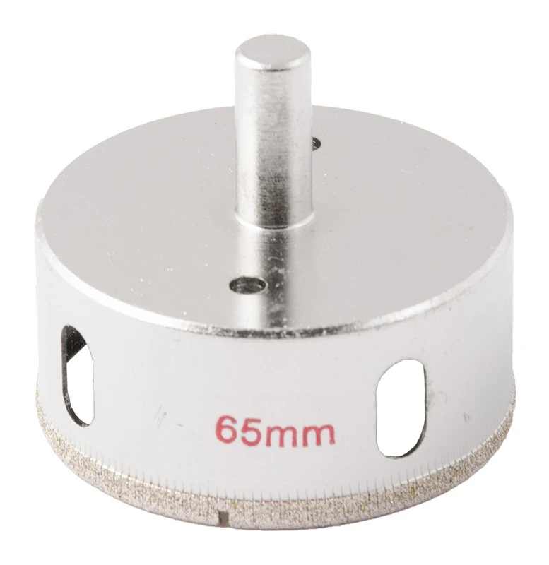 Свердло для скла та кераміки GRANITE трубчасте з алмазним напиленням 65 мм 2-01-265