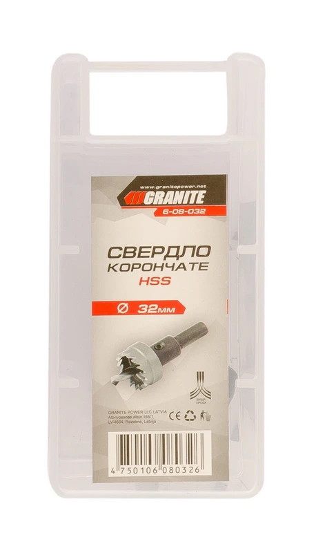 Свердло корончасте GRANITE HSS 32 мм 6-08-032