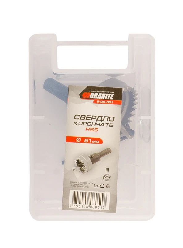 Свердло корончасте GRANITE HSS 51 мм 6-08-051