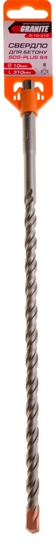 Свердло для бетону GRANITE SDS-PLUS S4 10×310 мм 0-10-310