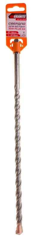 Свердло для бетону GRANITE SDS-PLUS S4 12×310 мм 0-12-310