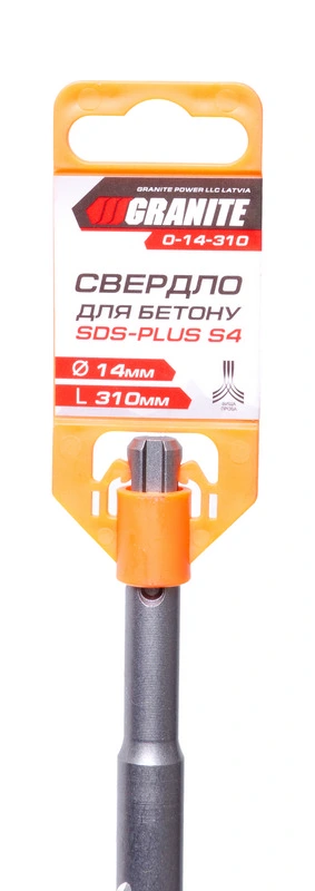 Свердло для бетону GRANITE SDS-PLUS S4 14×310 мм 0-14-310