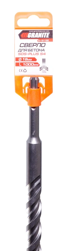Свердло для бетону GRANITE SDS-PLUS S4 18×1000 мм 0-18-100