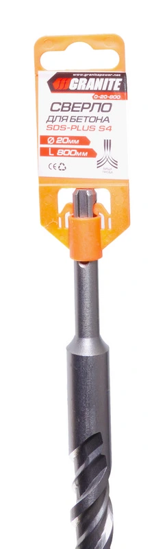 Свердло для бетону GRANITE SDS-PLUS S4 20×800 мм 0-20-800