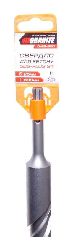 Свердло для бетону GRANITE SDS-PLUS S4 25×600 мм 0-25-600