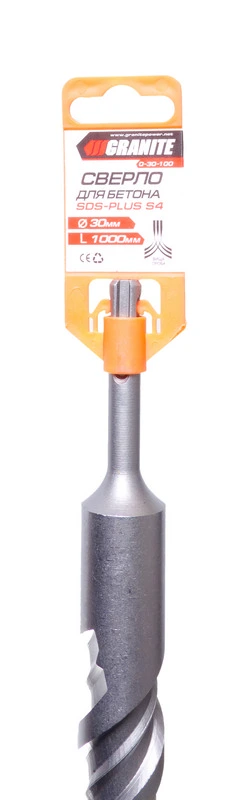 Свердло для бетону GRANITE SDS-PLUS S4 30×1000 мм 0-30-100