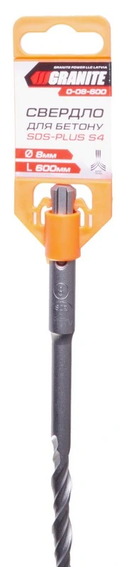 Свердло для бетону GRANITE SDS-PLUS S4 8×600 мм 0-08-600